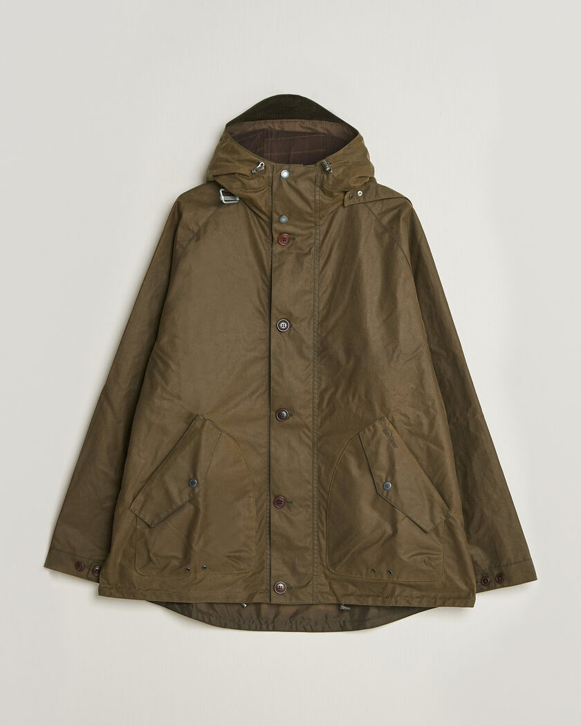 Barbour Lifestyle Re-Engineered Keiss Wax Parka Beech – Grøn