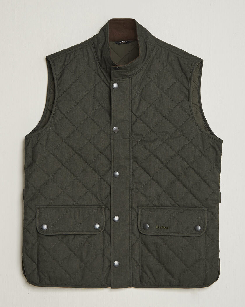 Barbour Lifestyle Lux Lowerdale Gilet Dark Sage – Grøn