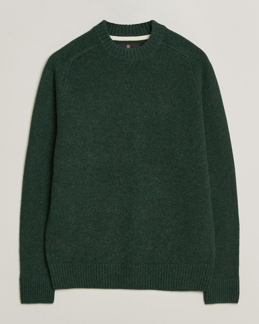 Barbour Lifestyle Newtown Lambswool Crewneck Sage – Grøn