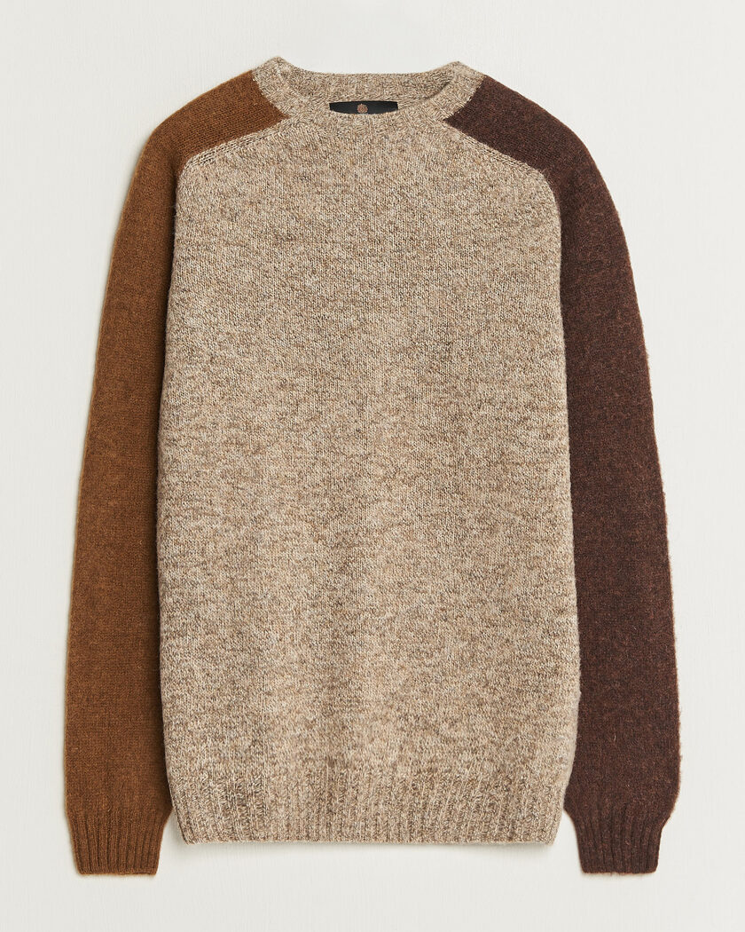 Barbour Lifestyle Scottish Made Block Colour Crew Light Stone – Beige