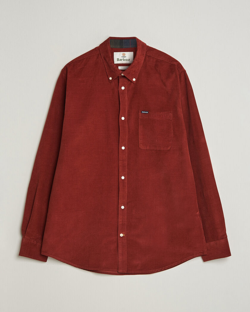 Barbour Lifestyle Ramsey Corduroy Shirt Russet Brown – Brun