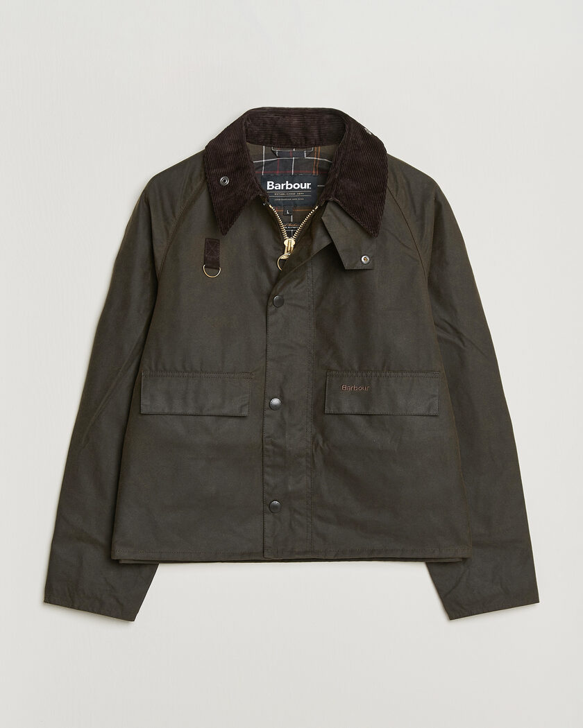 Barbour Heritage Spey Wax Jacket Olive – Grøn