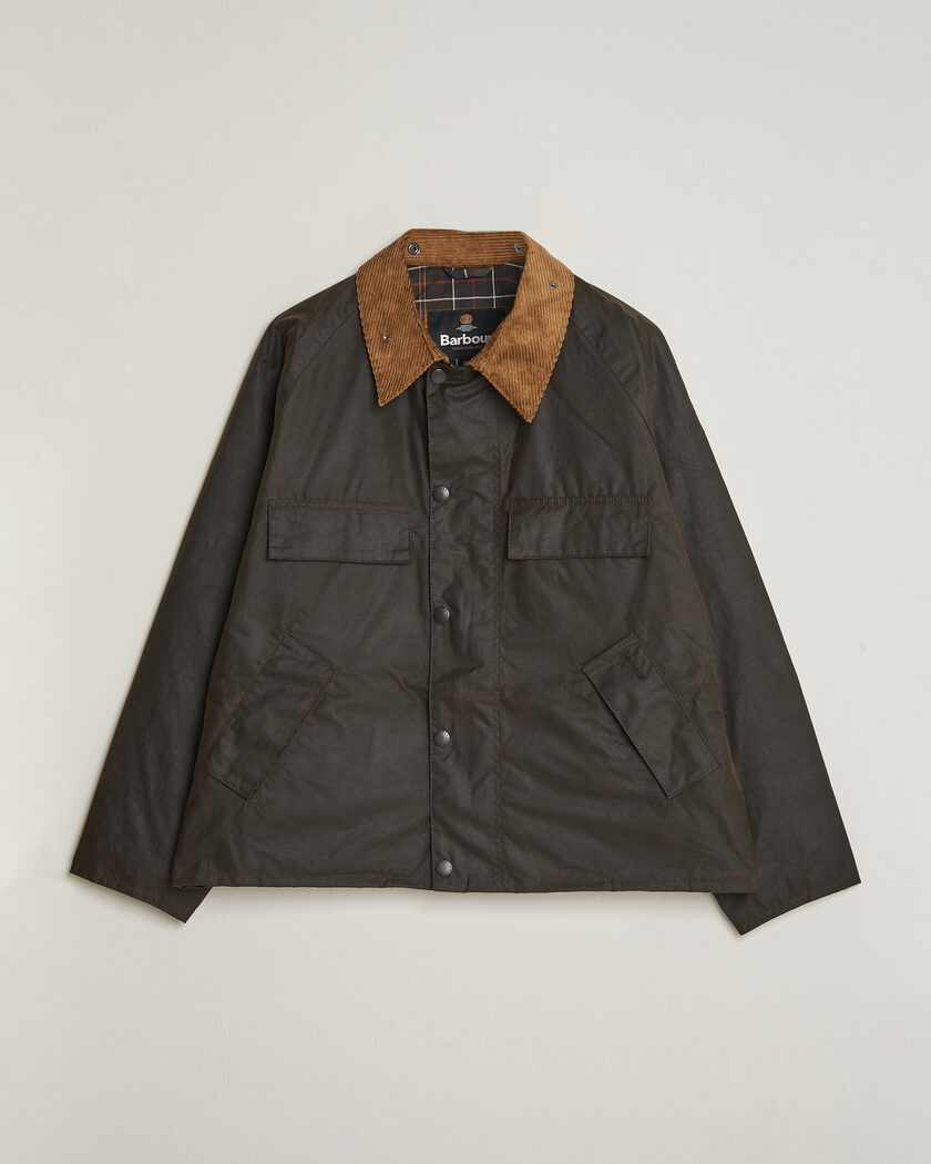 Barbour Heritage Four Pocket Transport Wax Jacket Dark Brown – Brun