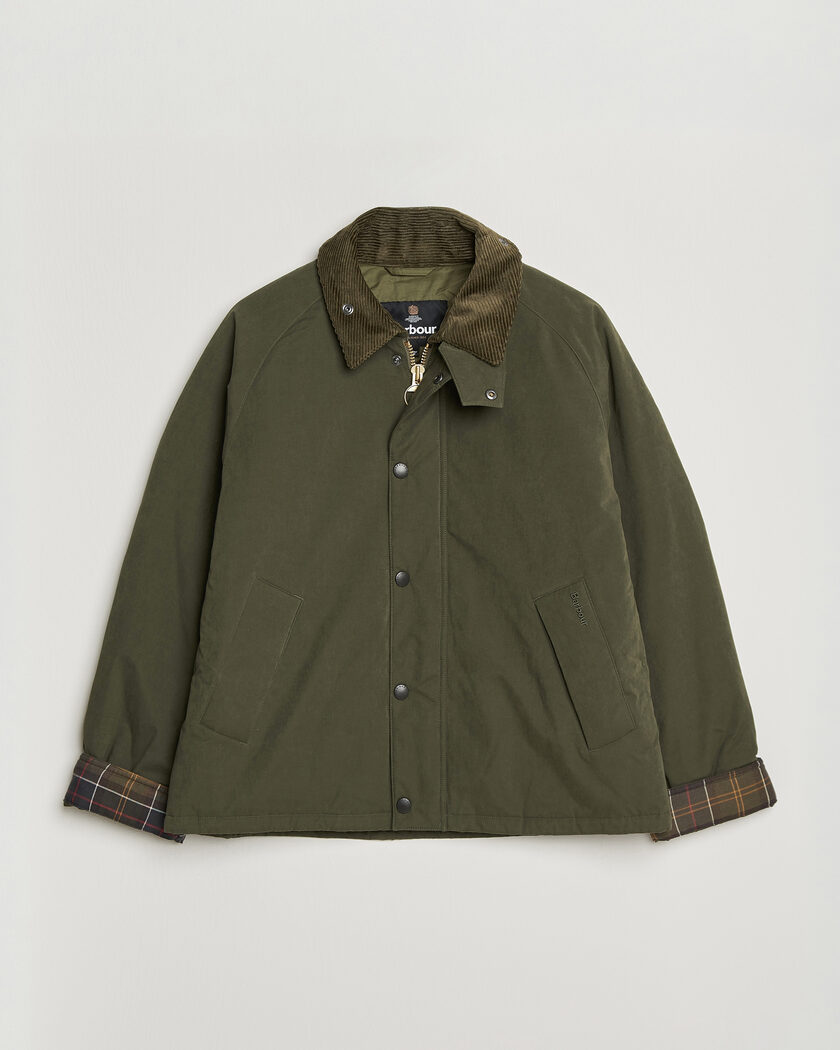 Barbour Heritage Padded Rollback Transport Jacket Olive – Grøn