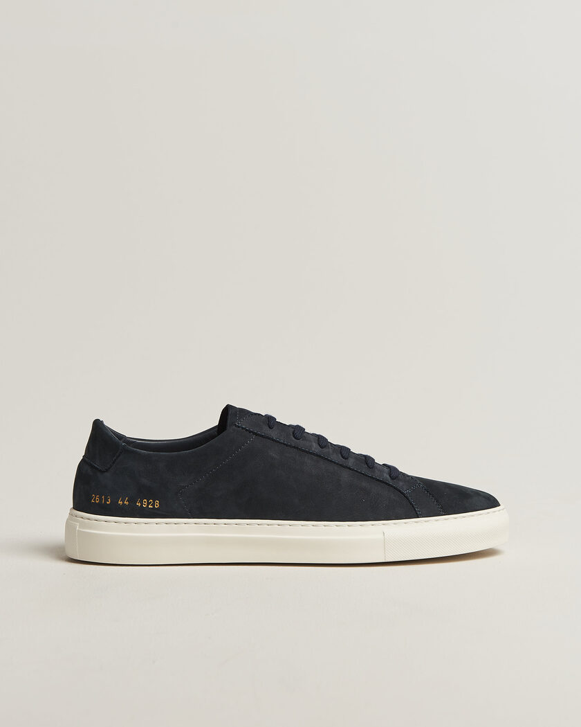 Common Projects Original Achilles Nubuck Sneaker Navy – Blå