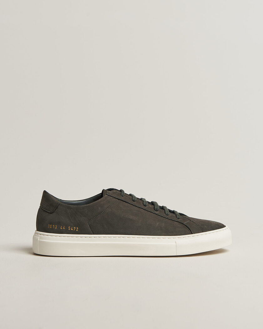 Common Projects Original Achilles Nubuck Sneaker Dark Grey – Grå