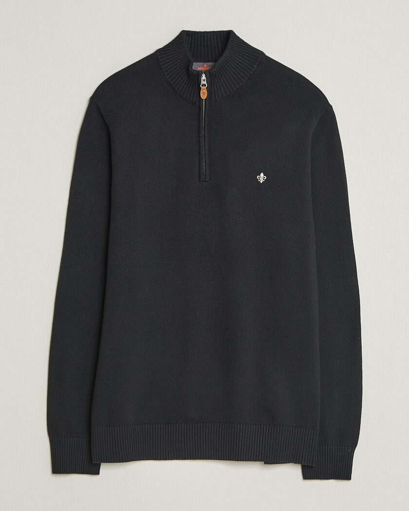 Morris Darmon Half Zip Black – Sort