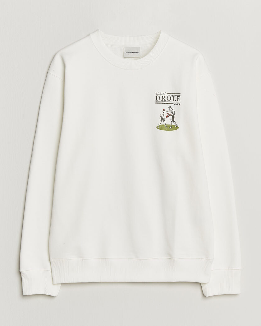 Drôle de Monsieur Boxers Sweatshirt Off White – Hvid
