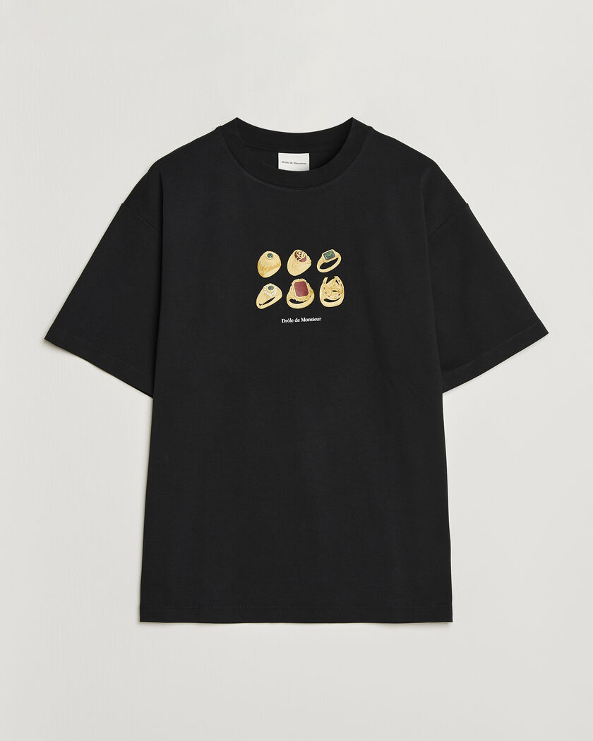 Drôle de Monsieur Rings T-Shirt Black – Sort