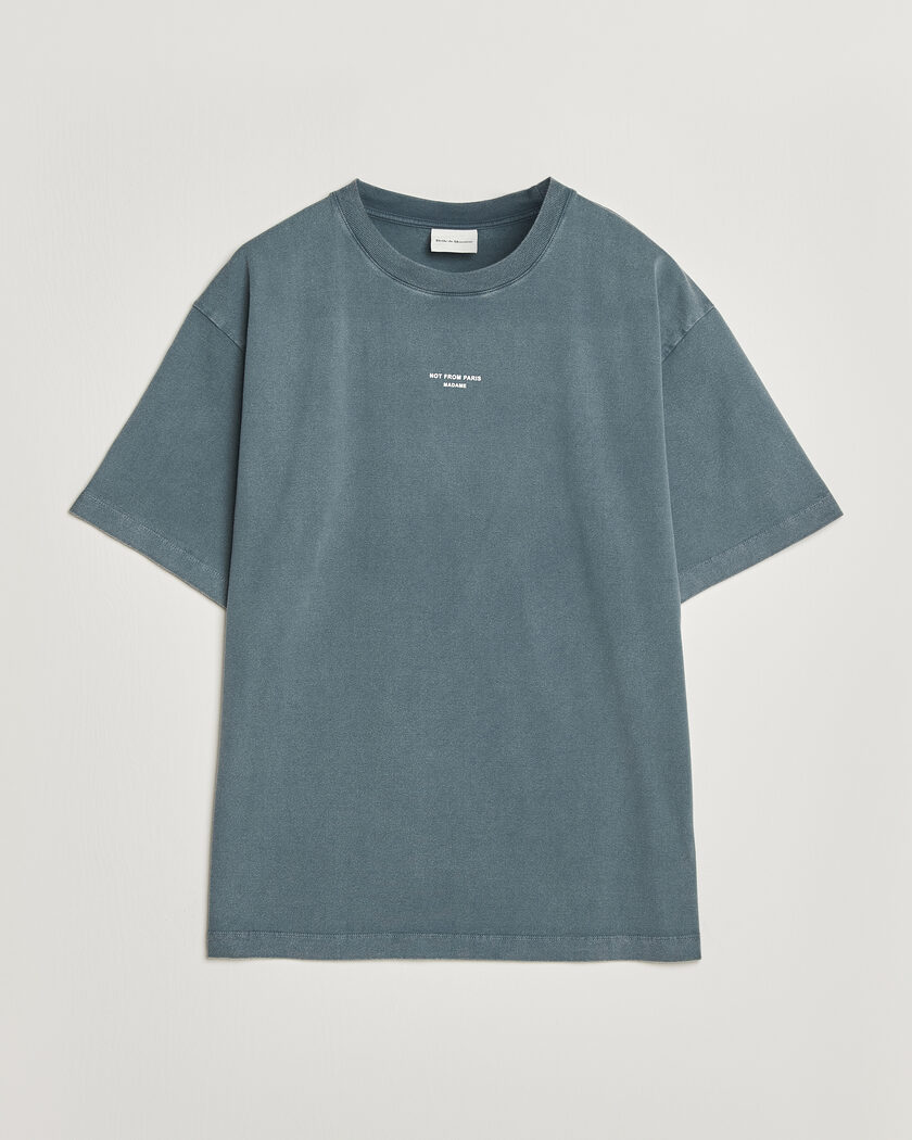 Drôle de Monsieur Classic Slogan T-Shirt Dark Grey – Grå