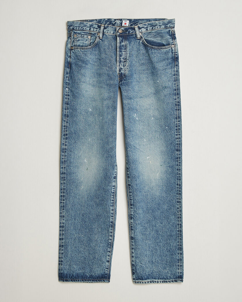 EDWIN Loose Straight Rainbow Selvage Jeans Mid Used – Blå