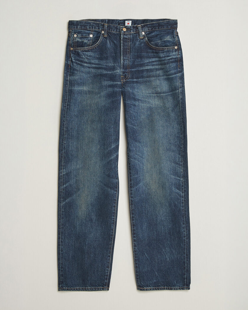 EDWIN Loose Straight Rainbow Selvage Jeans Dark Used – Blå