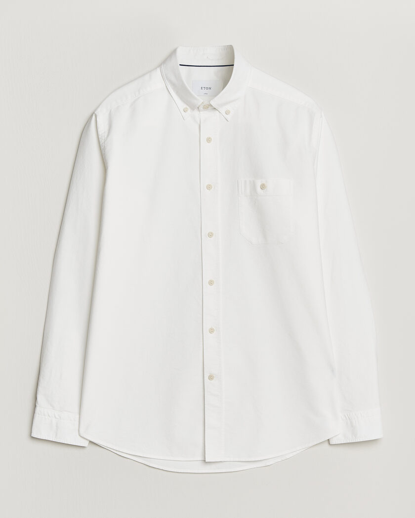Eton Regular Fit Ivy Oxford Shirt White – Hvid
