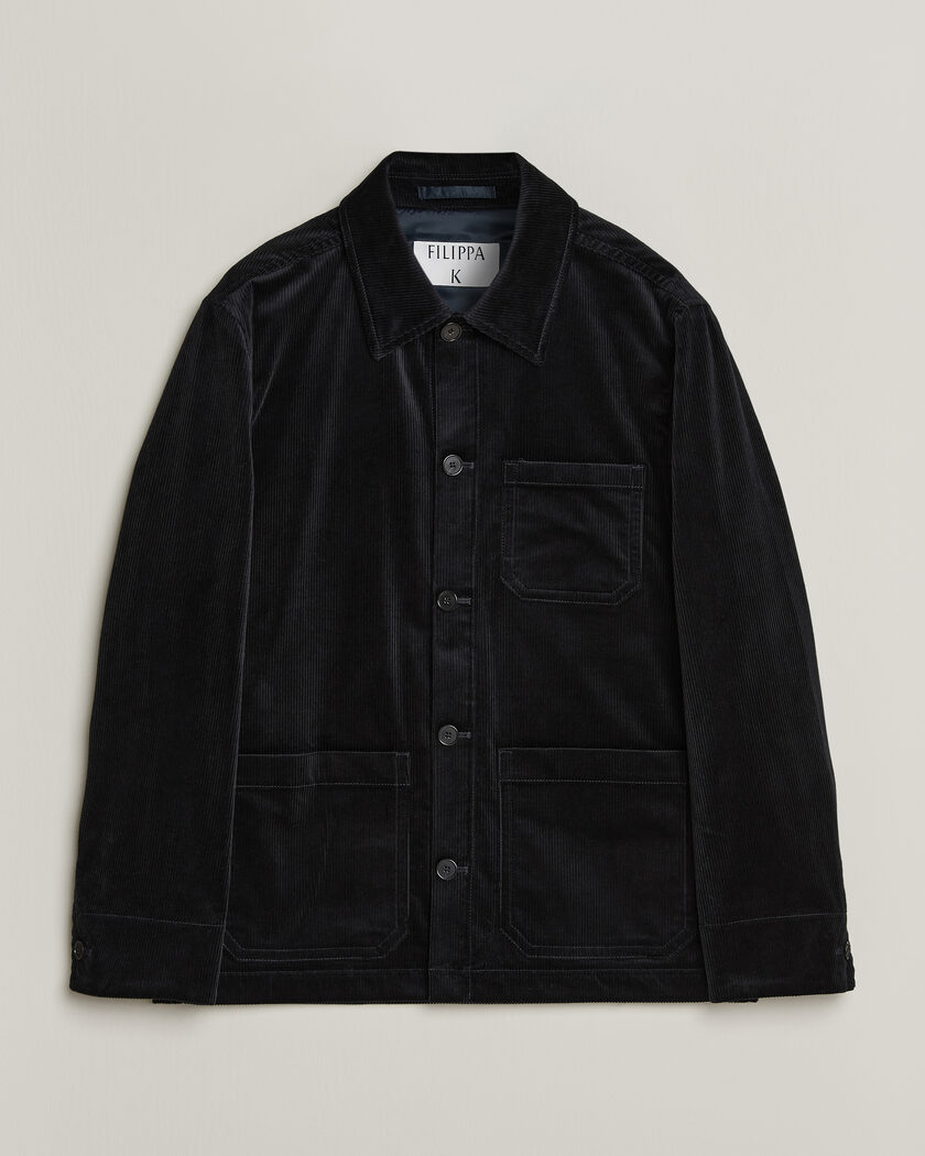 Filippa K Taylor Corduroy Overshirt Navy – Blå