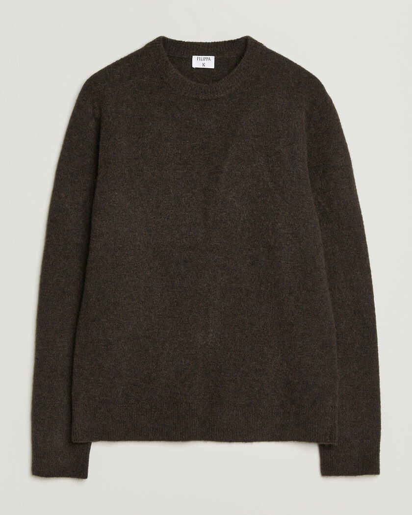  Filippa K Yak Knitted Sweater Golden Brown – Brun
