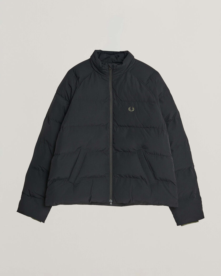 Fred Perry Raglan Sleeve Padded Jacket Black – Sort