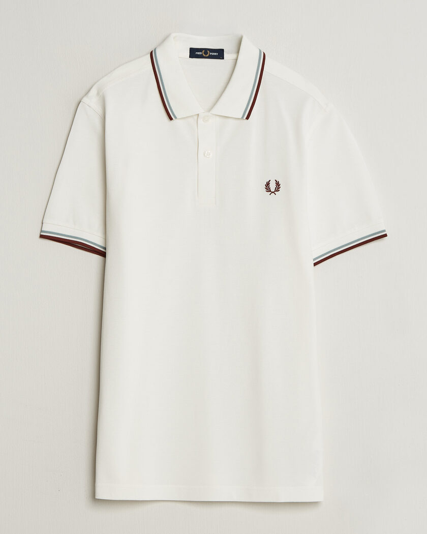 Fred Perry Twin Tipped Polo Shirt Ecru – Hvid