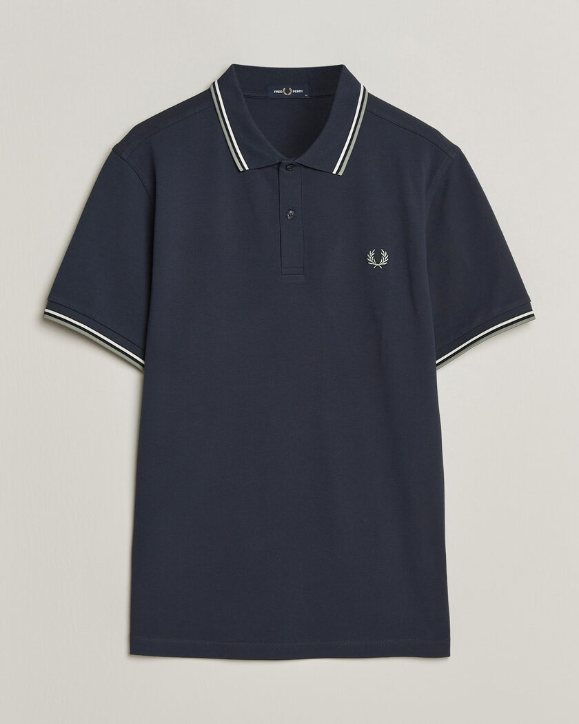 Fred Perry Twin Tipped Polo Shirt Dark Airforce – Blå