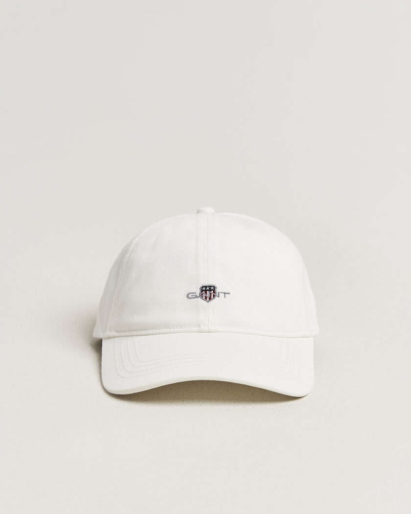 Gant Cotton Twill Cap Eggshell – Hvid