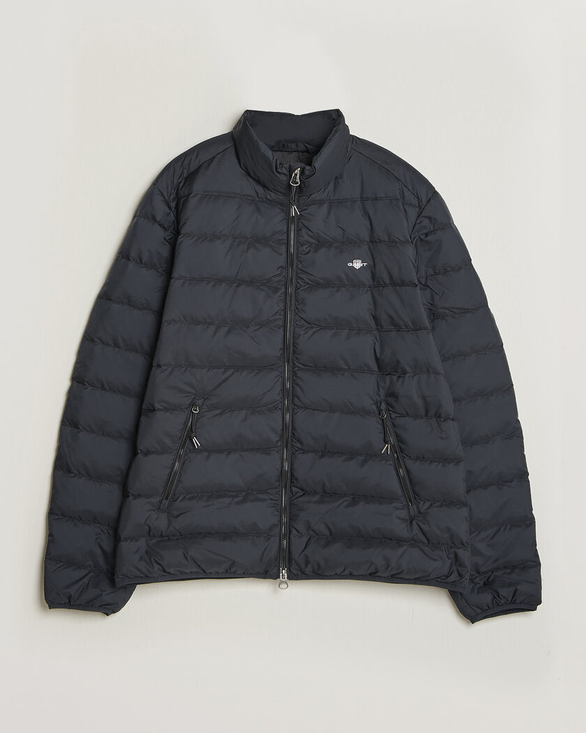 Gant Light Down Jacket Black – Sort