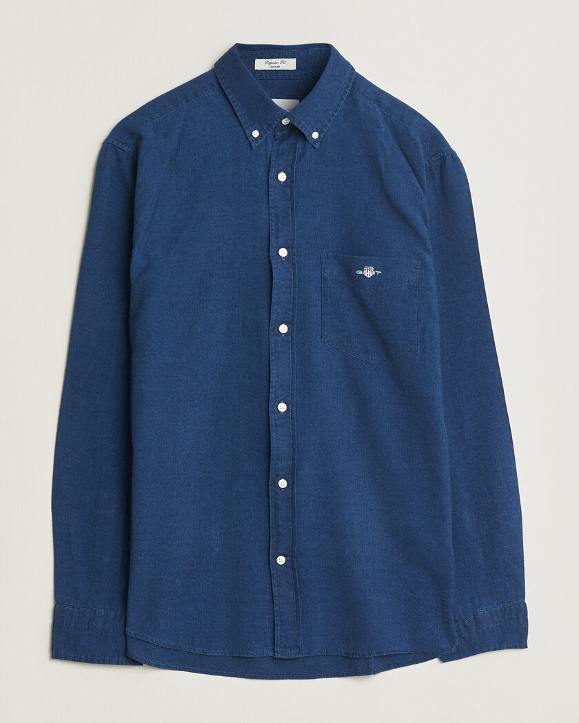 Gant Regular Fit Indigo Oxford Shirt Dark Blue – Blå