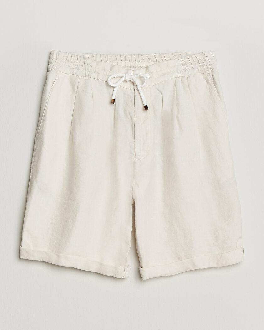 Brunello Cucinelli Drawstring Shorts Off White – Hvid