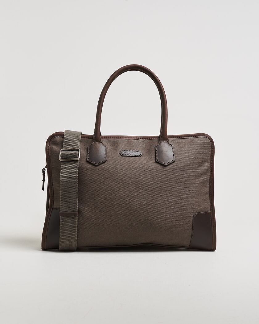 Gant Modern Premium Canvas Commuter Bag Faded Taupe – Brun