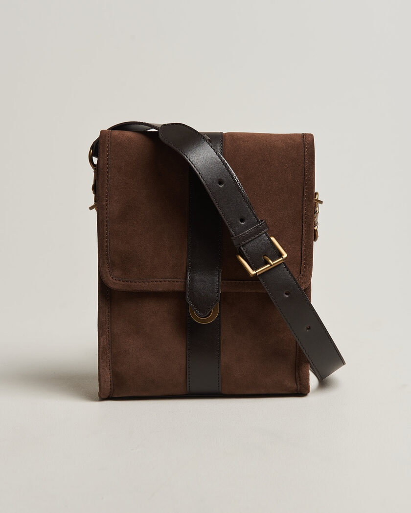 Gant Suede Shoulder Bag Soil Brown – Brun
