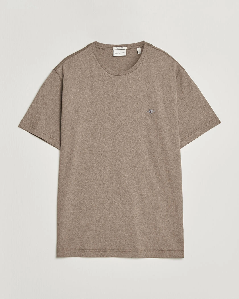 Gant The Original T-Shirt Dark Hazelnut Melange – Brun