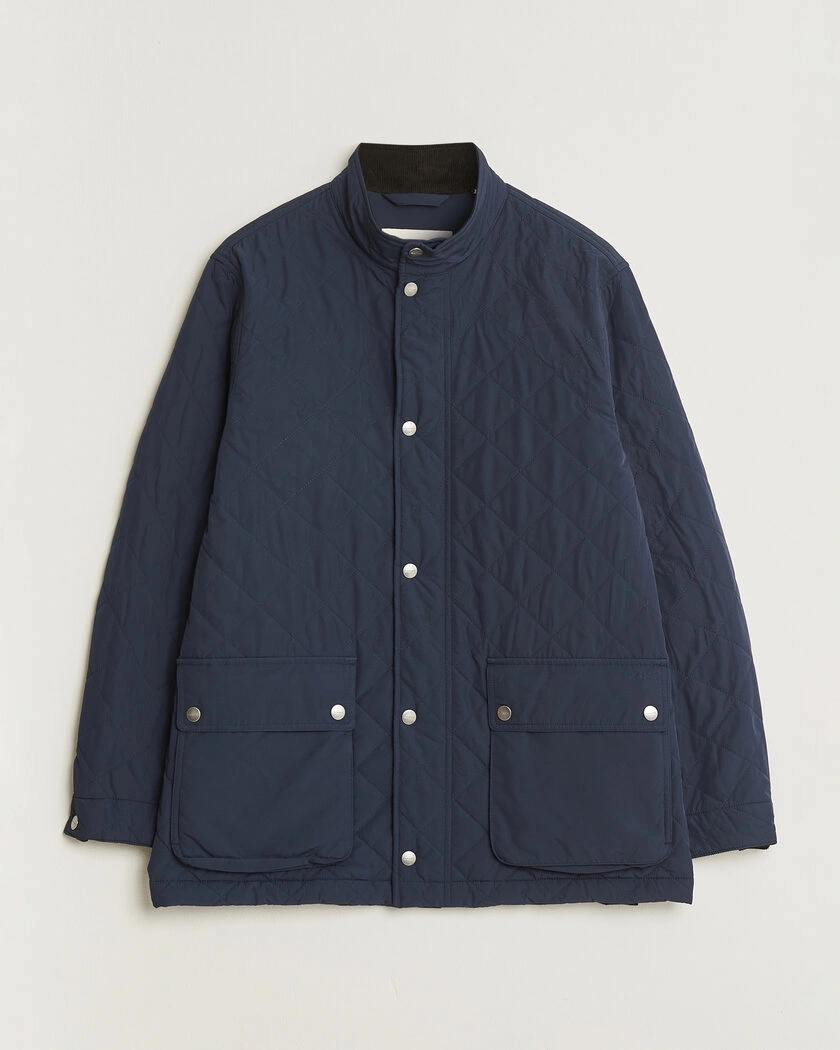 Gant Classic Quilted Mid Jacket Evening Blue – Blå