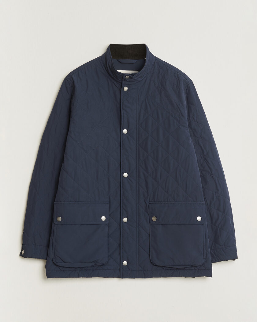 Gant Classic Quilted Mid Jacket Evening Blue – Blå