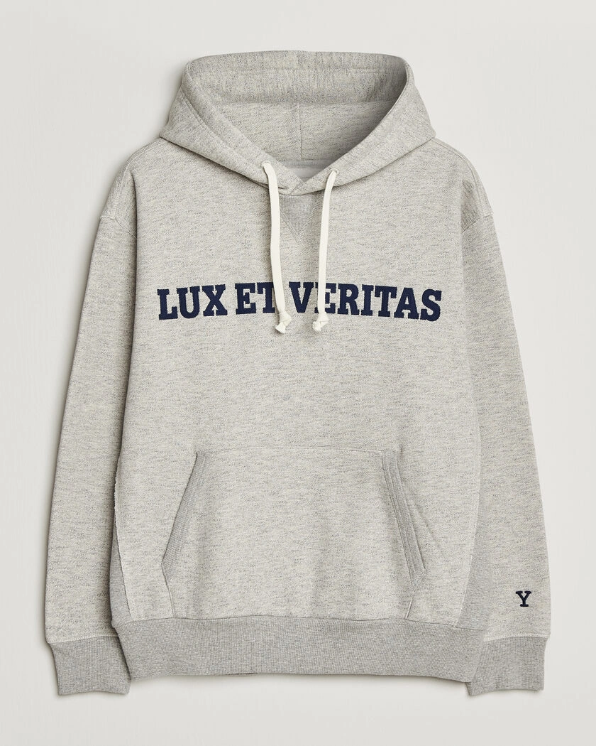 Gant YALE Hoodie Grey Melange – Grå
