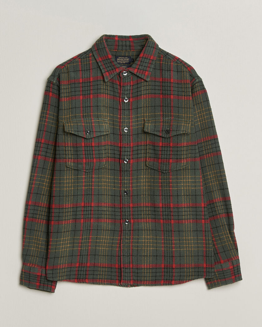 Pendleton Big Pocket Shirt Green – Flerfarvet