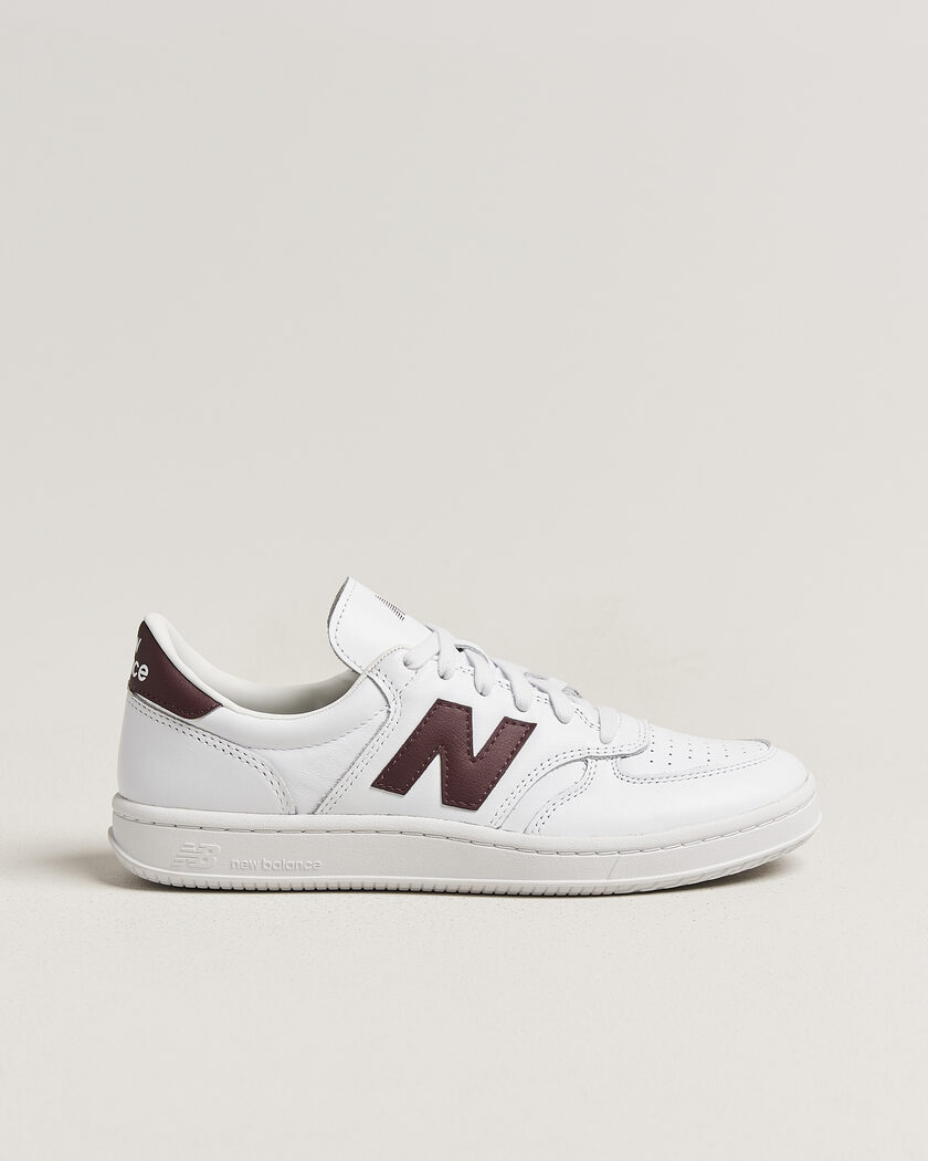 New Balance T500 Sneakers White/Cherry – Hvid