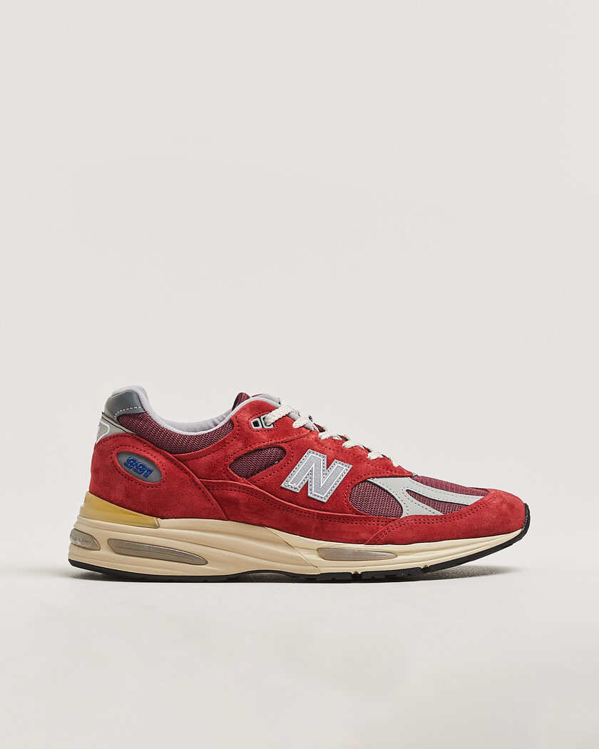  New Balance Made in Made in UK 991v2 Vintage Sports Karanda Red – Rød