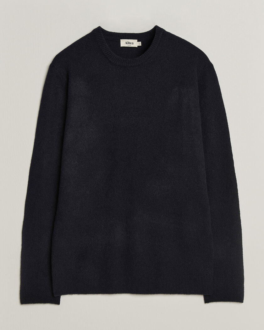 Altea Cloud Cashmere Blend Sweater Navy – Blå