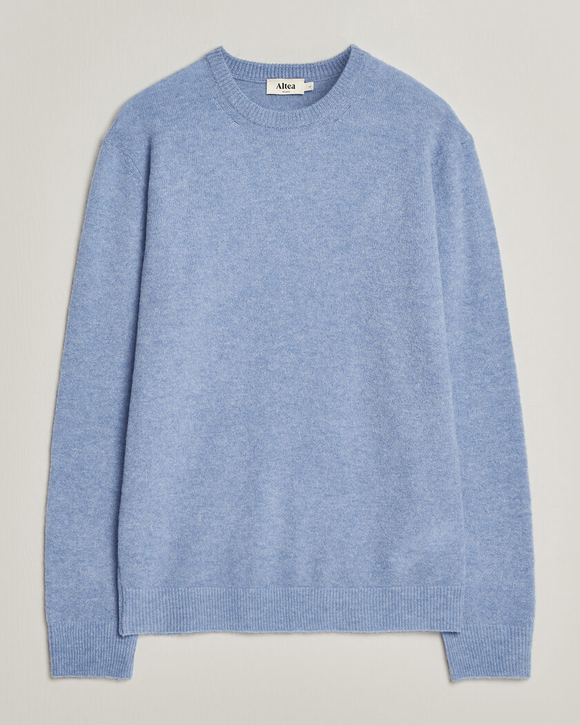 Altea Cloud Cashmere Blend Sweater Sky Blue – Blå