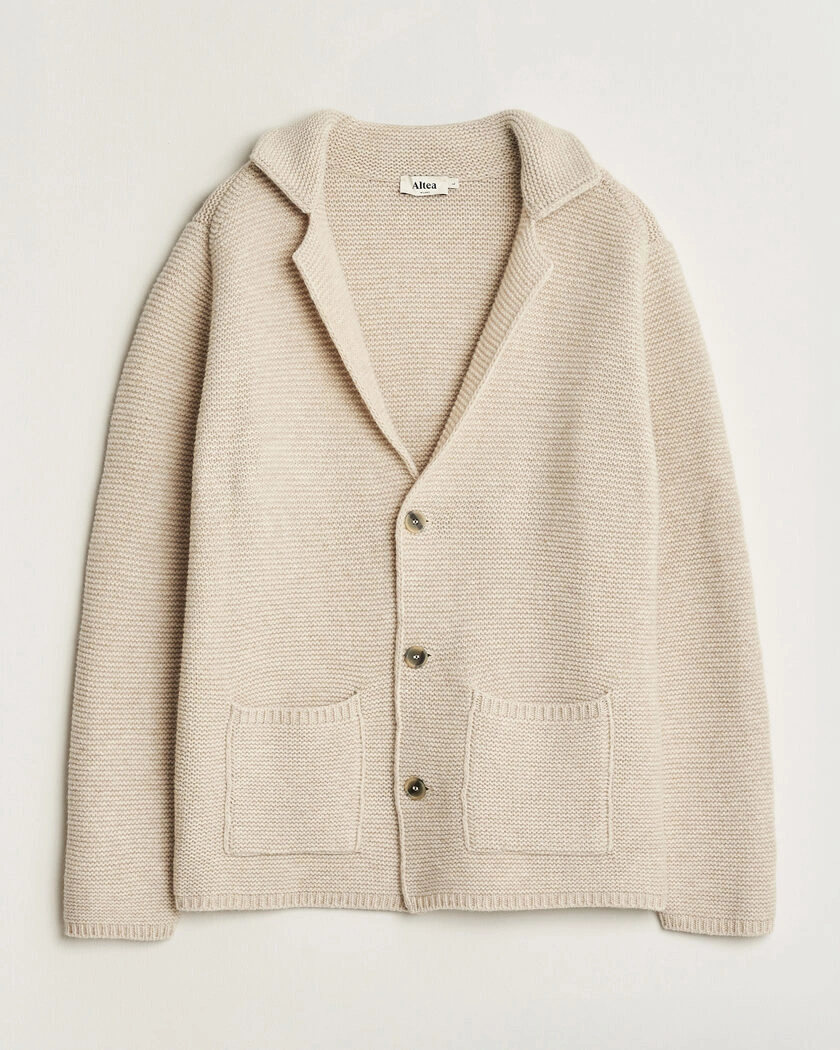 Altea Wool Cardigan Jacket Beige – Beige