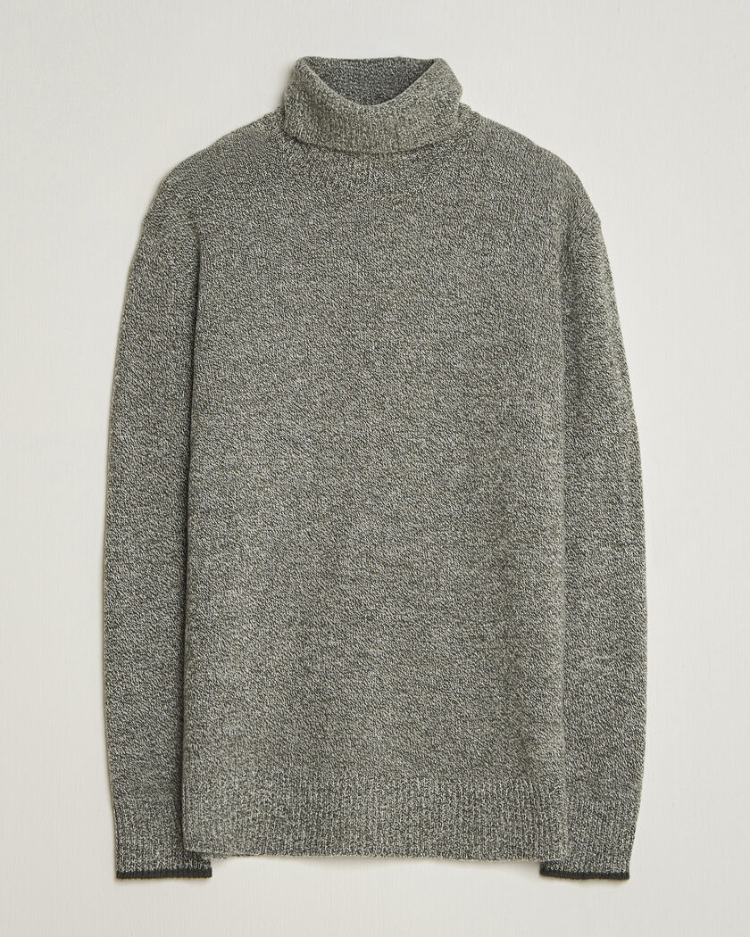 Altea Cloud Cashmere Blend Rollneck Green Melange – Grøn