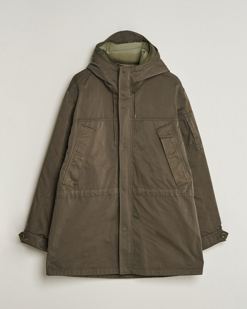 C.P. Company Micro Kei 2 in 1 Nylon Parka Olive – Grøn