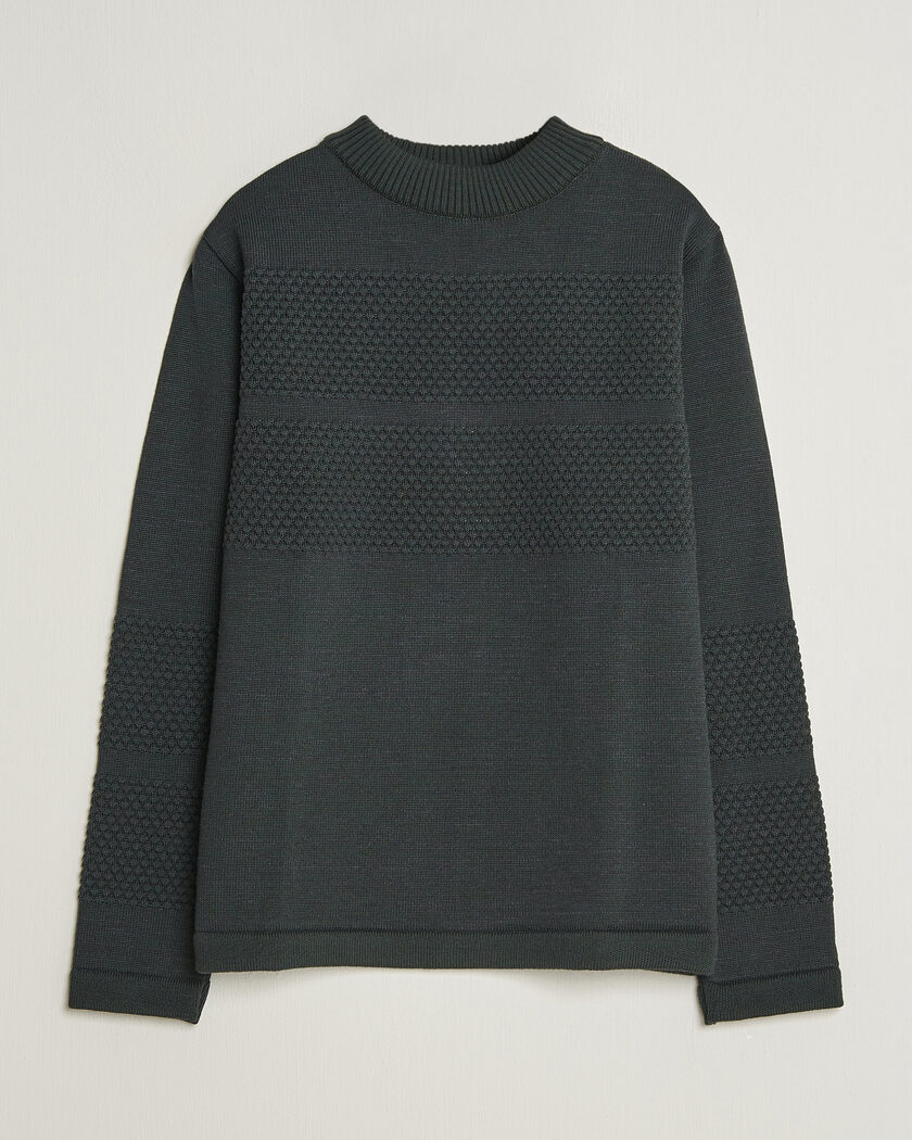 S.N.S. Herning Fisherman Mock Neck Terrain Green – Grøn
