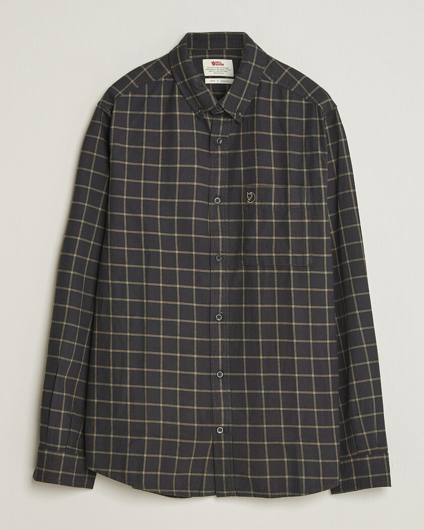 Fjällräven Övik Flannel Shirt Dark Grey – Grå