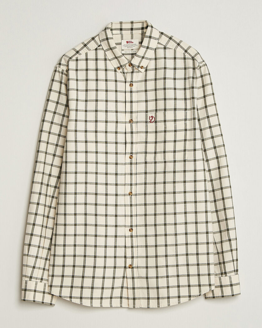 Fjällräven Övik Flannel Shirt Chalk White – Hvid
