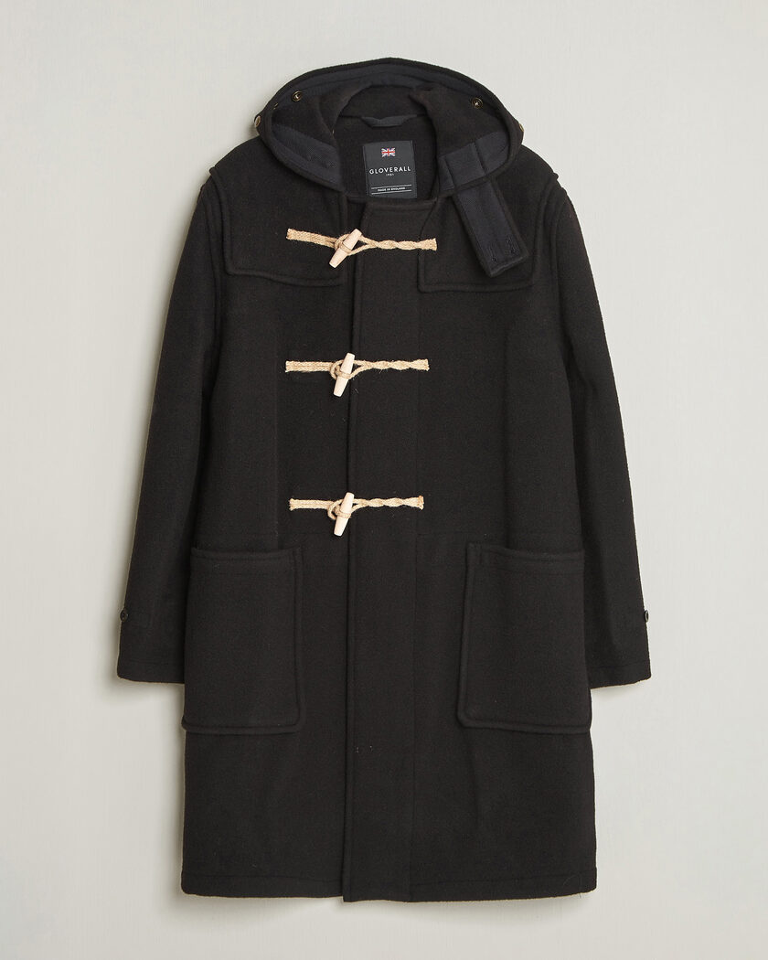 Gloverall 575 Monty Original Duffle Coat Black – Sort