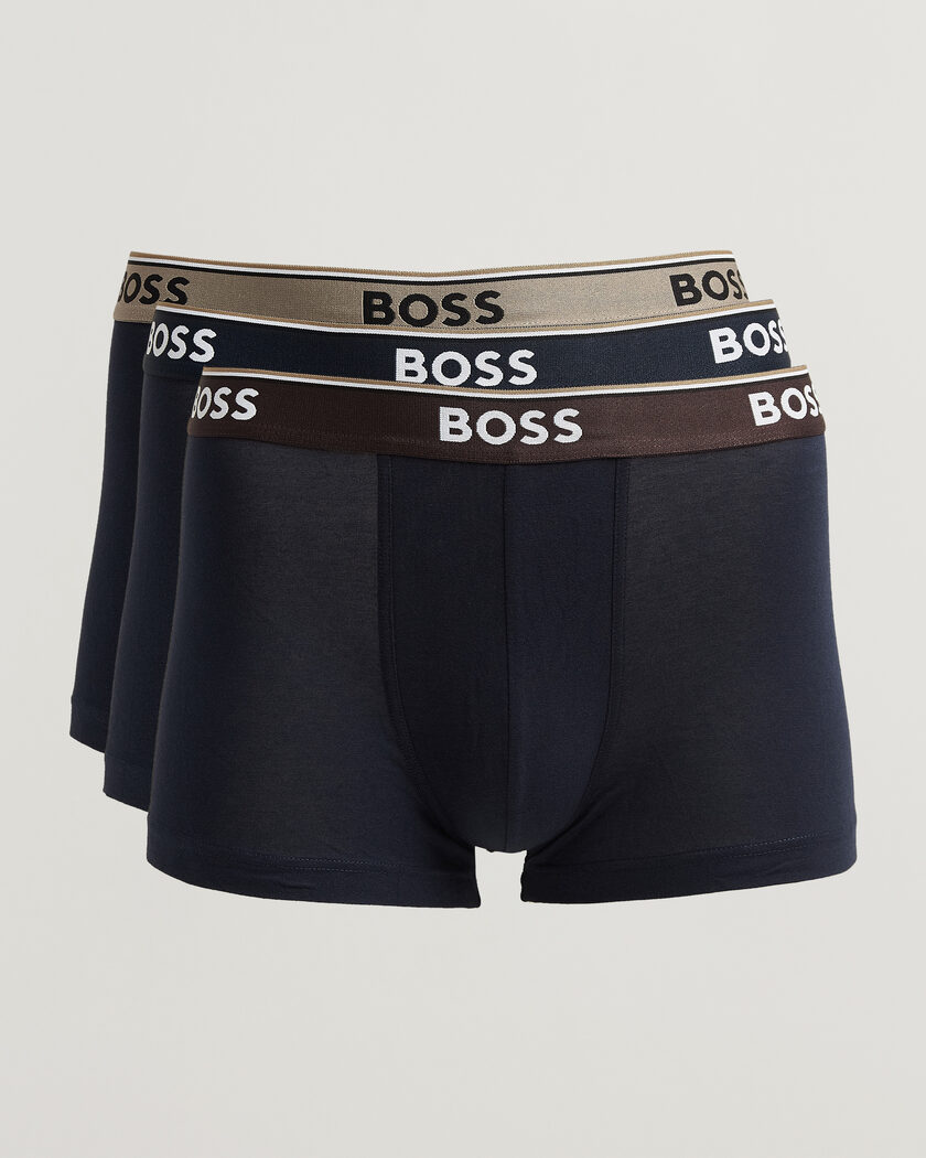 BOSS BLACK 3-Pack Trunk Dark Blue – Blå