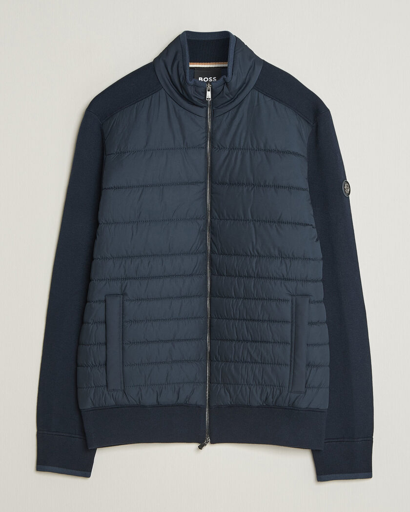 BOSS BLACK Facente Hybrid Jacket Dark Blue – Blå