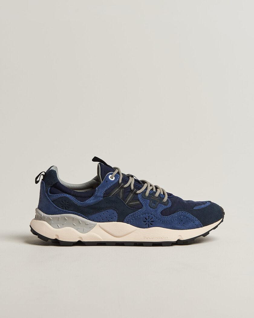 Flower Mountain Yamano 3 Cow Velour Sneaker Blue – Blå