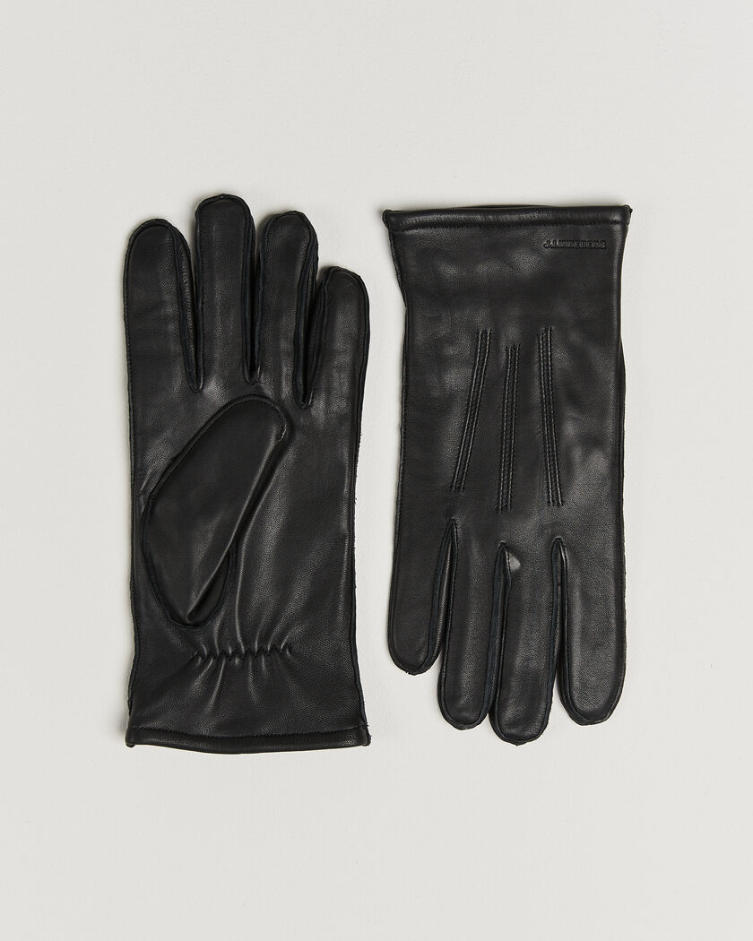J.Lindeberg Milo Leather Glove Black – Sort