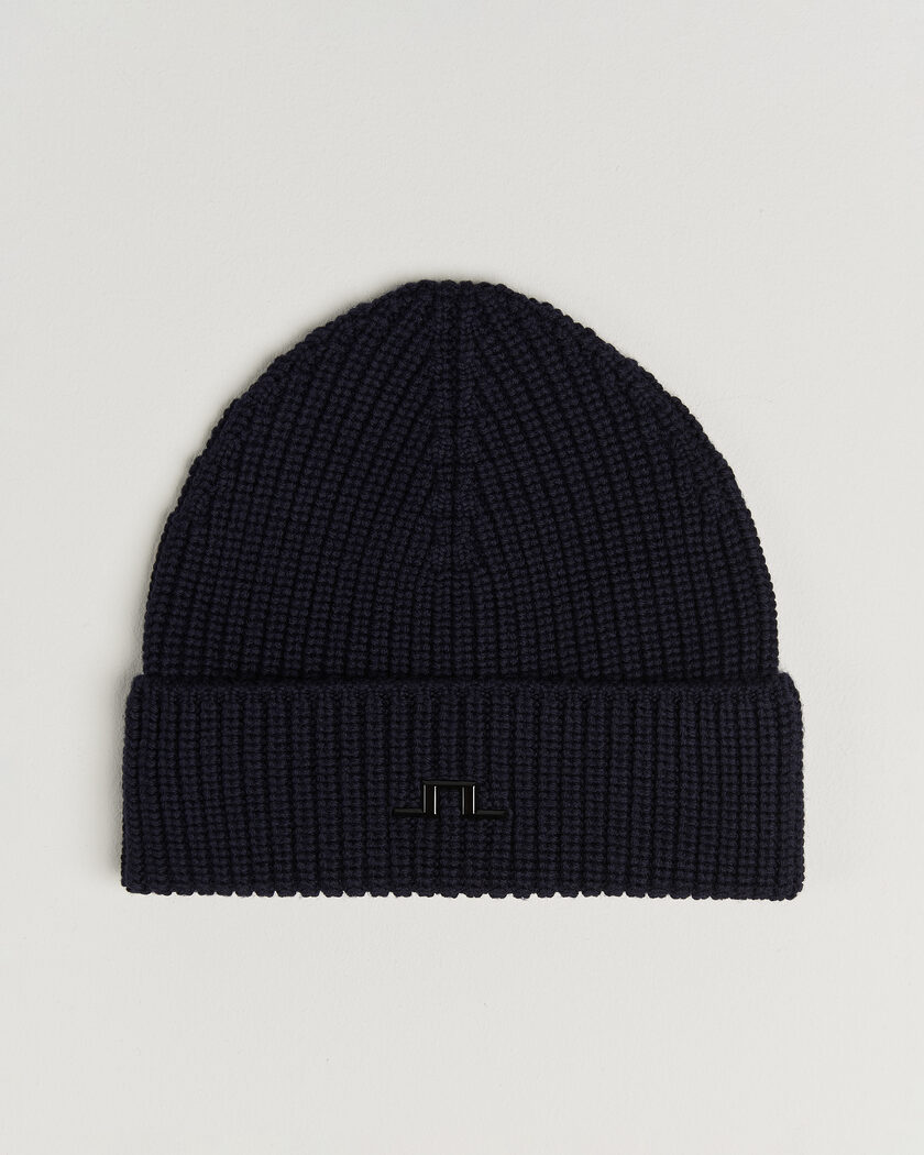 J.Lindeberg Merino Beanie JL Navy – Blå