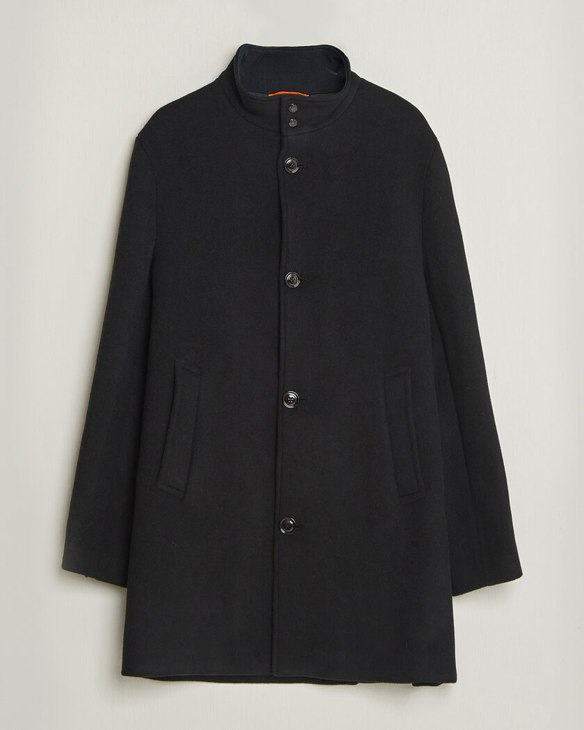 J.Lindeberg Lexon Wool Coat Black – Sort